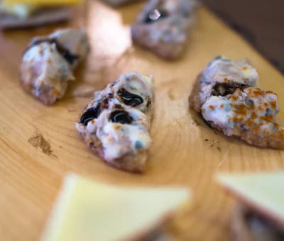 Haferkekse mit Blue, und dunkler Schokolade